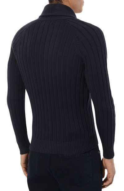 Хлопковый кардиган BRUNELLO CUCINELLI темно-синего цвета по цене 138500 руб., арт. M2870B2303, фото 4 Хлопковый кардиган BRUNELLO CUCINELLI, арт. M2870B2303, фото 4