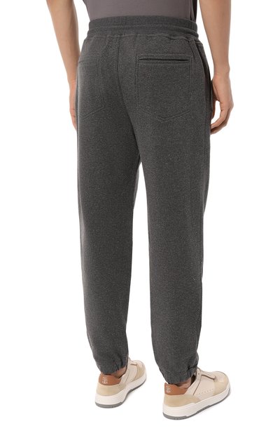 Джоггеры из хлопка и шелка BRUNELLO CUCINELLI, арт. MTU22B2206, фото 4