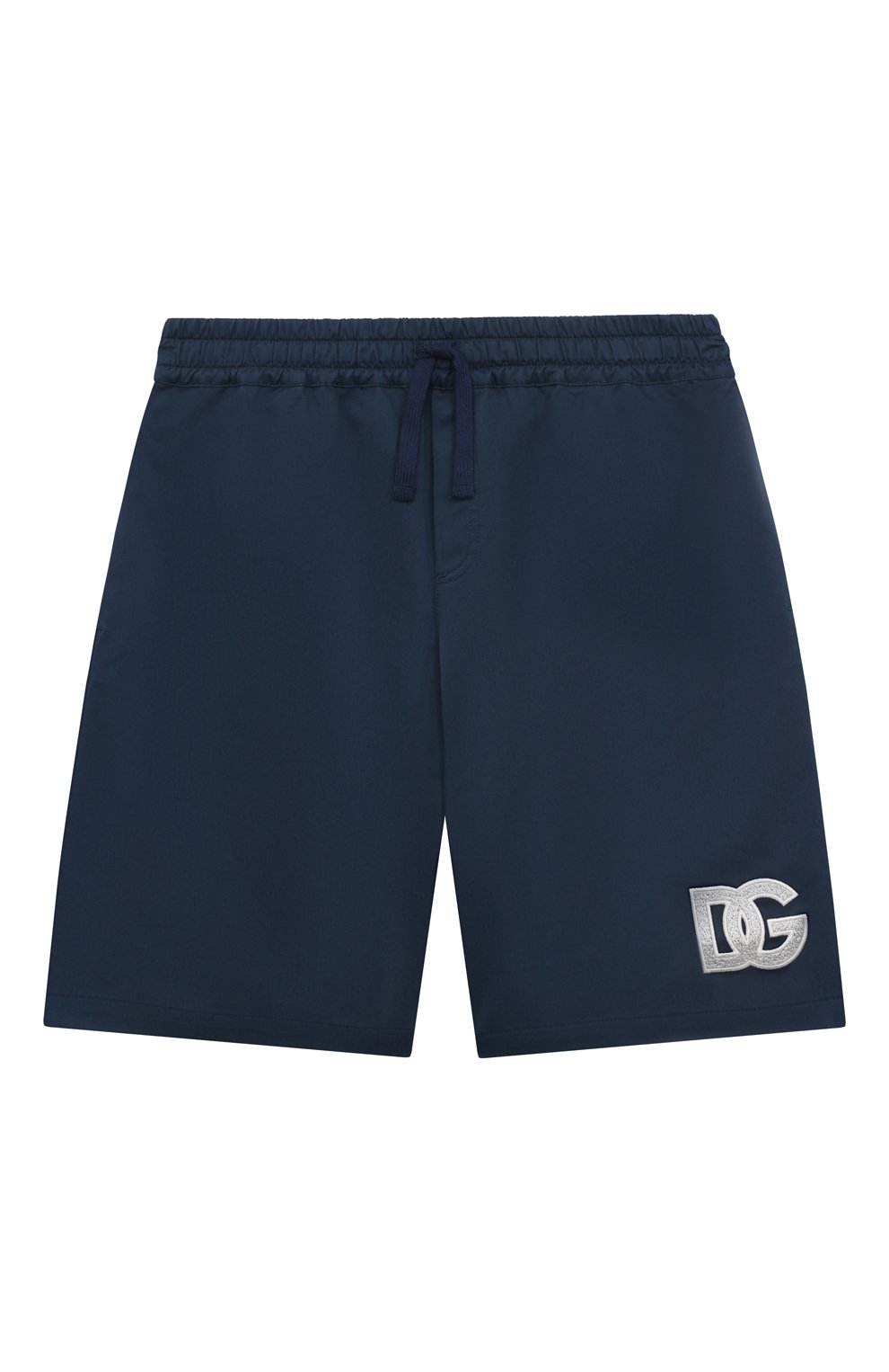 Хлопковые шорты DOLCE & GABBANA темно-синего цвета по цене 34050 руб., арт. L43Q17/G7K8G, фото 1 Хлопковые шорты DOLCE & GABBANA, арт. L43Q17/G7K8G, фото 1
