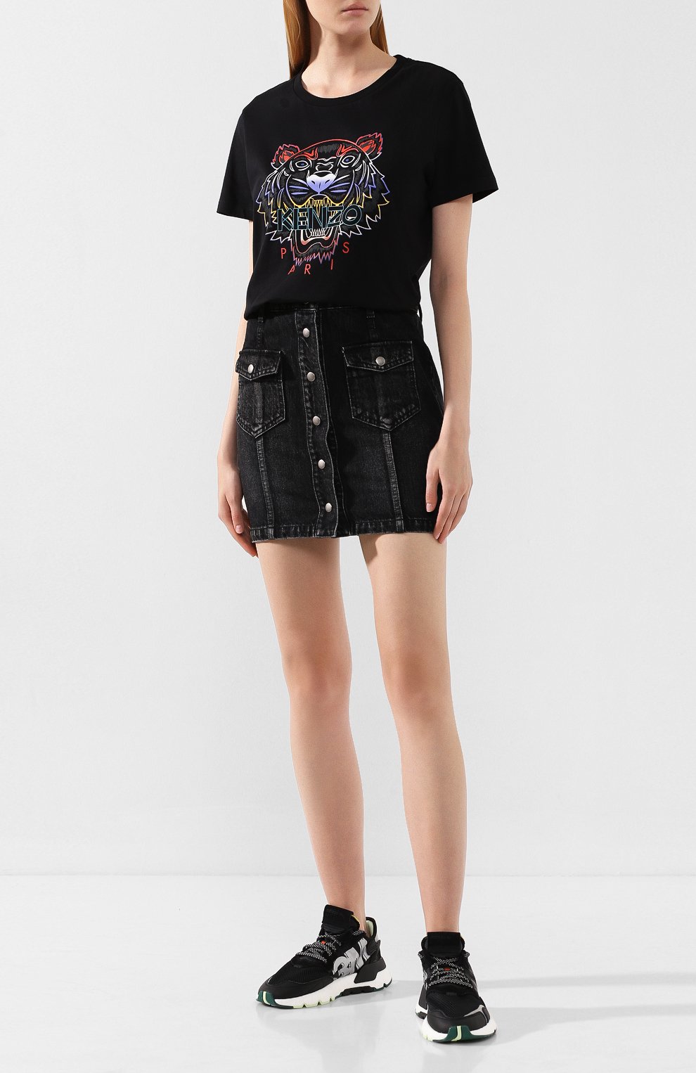 Текстильные кроссовки nite jogger ADIDAS ORIGINALS черного цвета по цене 11250 руб., арт. EE5914, фото 2 Текстильные кроссовки nite jogger ADIDAS ORIGINALS, арт. EE5914, фото 2