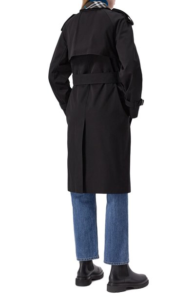 Хлопковый тренч BURBERRY, арт. 8096579, фото 4