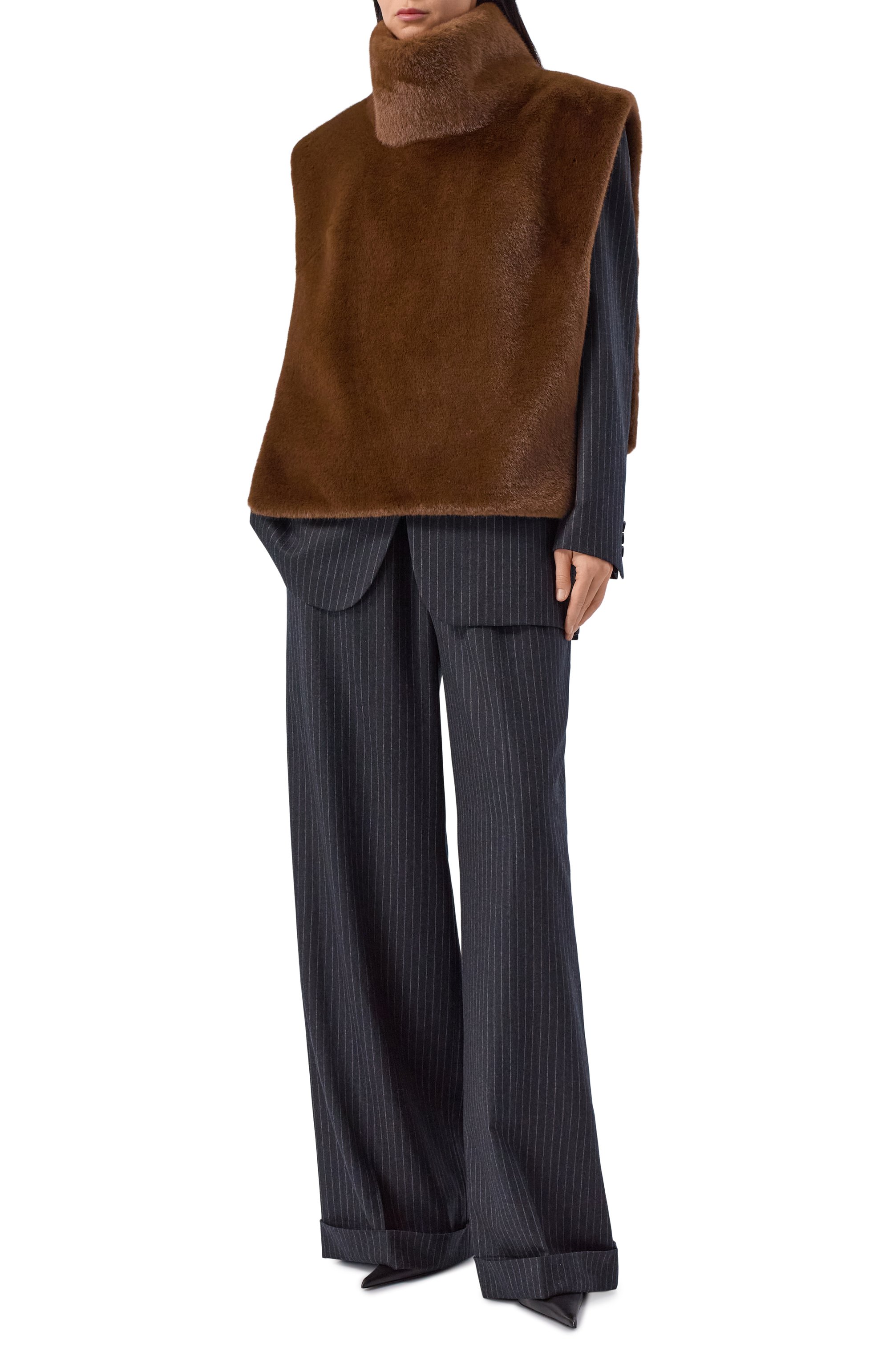 Жилет-манишка из экомеха FLASHIN, арт. FF25MCH, фото 2