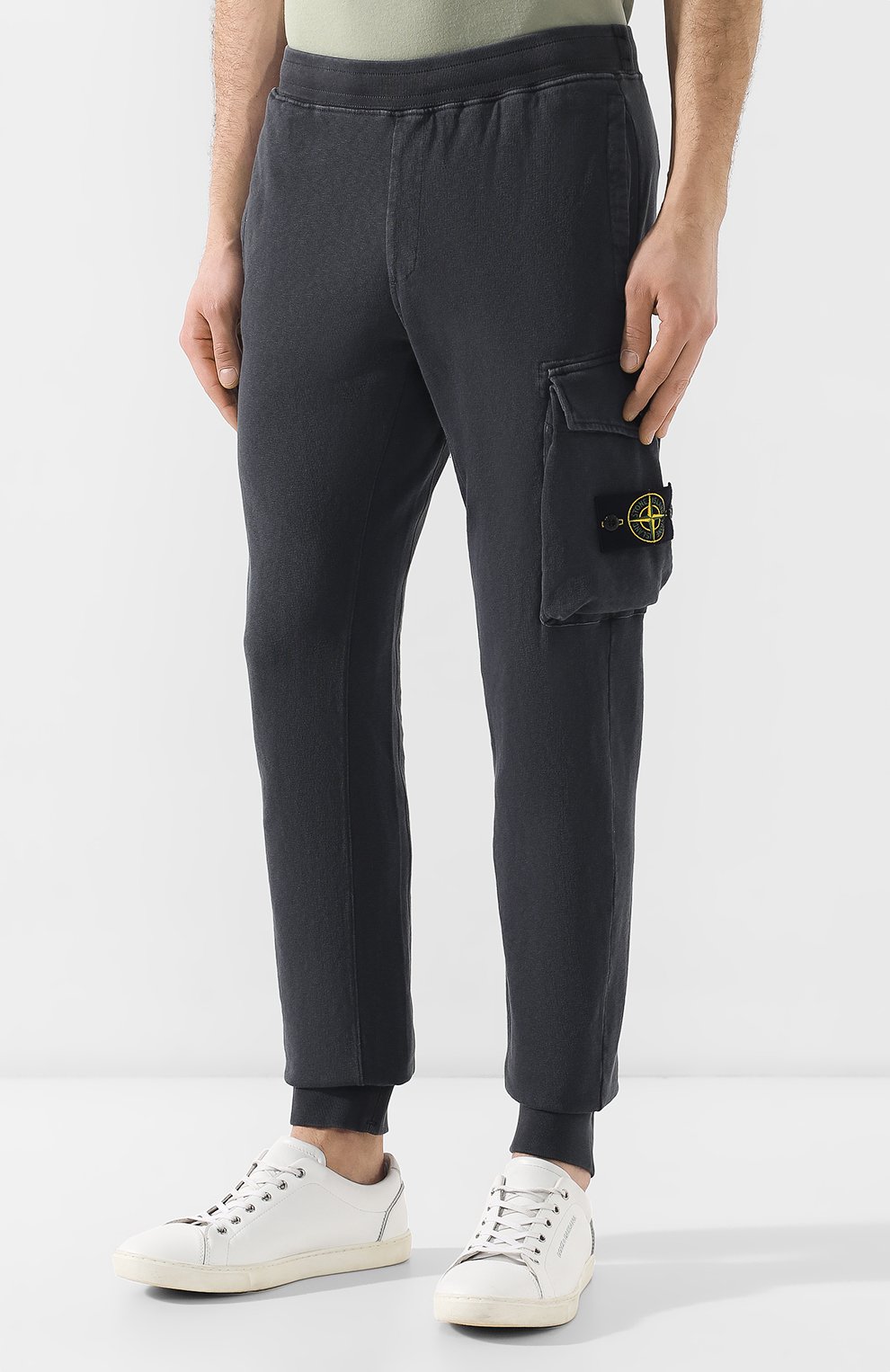 Хлопковые джоггеры STONE ISLAND, арт. 701565760, фото 3