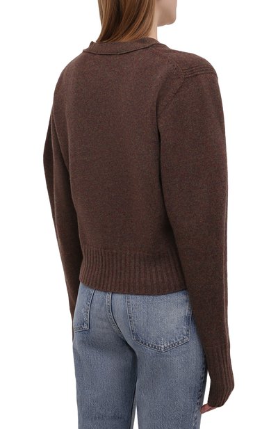 Кардиган из шерсти и кашемира LOW CLASSIC, арт. L0W21FW_KN04BR, фото 4