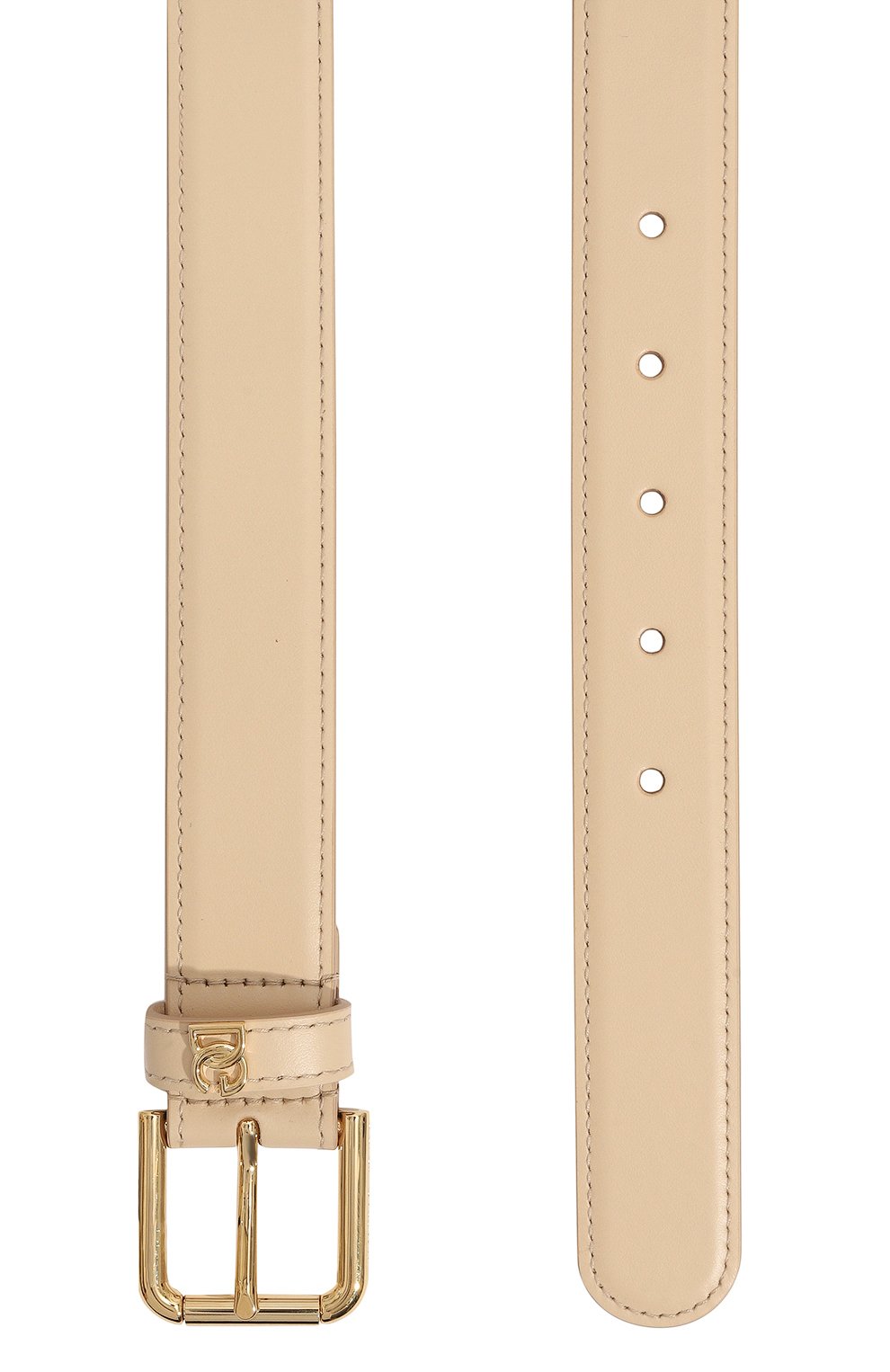 Кожаный ремень DOLCE & GABBANA светло-бежевого цвета по цене 61550 руб., арт. BE1636/AW576, фото 3 Кожаный ремень DOLCE & GABBANA, арт. BE1636/AW576, фото 3