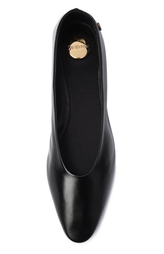 Кожаные балетки Sao Saint Laurent 860600/AAEHF Чёрный  860600/AAEHF Фото 6
