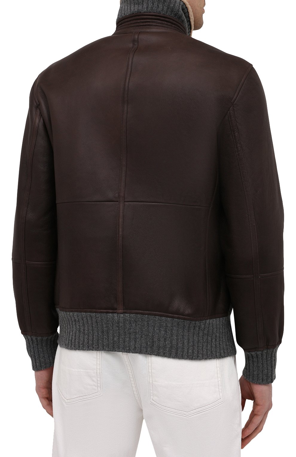 Дубленка BRUNELLO CUCINELLI темно-коричневого цвета по цене 757000 руб., арт. MPMD01737, фото 4 Дубленка BRUNELLO CUCINELLI, арт. MPMD01737, фото 4