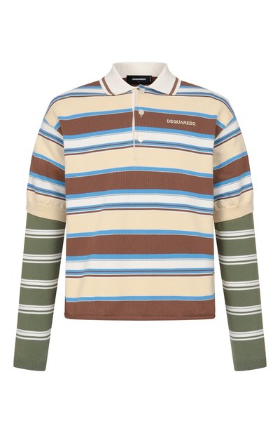 Мужское хлопковое поло DSQUARED2, арт. S74HA1595/D13190