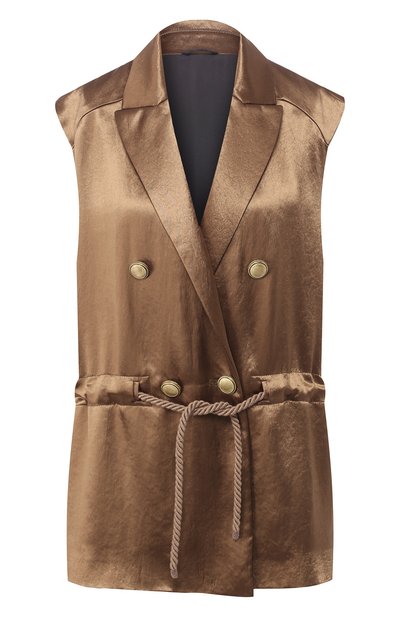 Женский двубортный жилет BRUNELLO CUCINELLI, арт. MF5748117