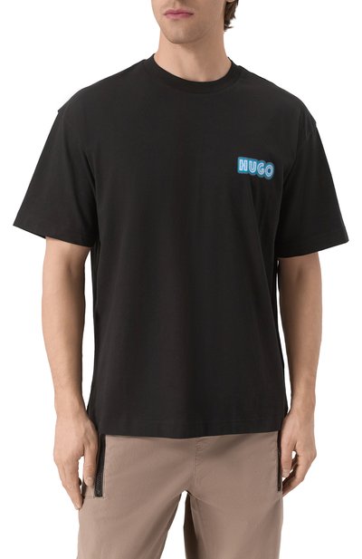 Хлопковая футболка HUGO, арт. 50538512, фото 3