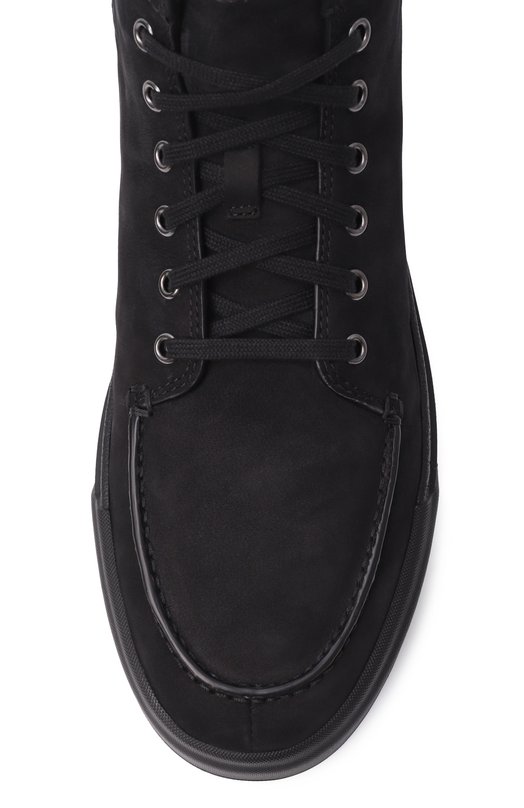 Кеды Gloria из нубука Santoni MBGG22098NE0PFTX Чёрный  MBGG22098NE0PFTX Фото 6