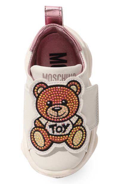 Кожаные кроссовки MOSCHINO, арт. 74364, фото 4