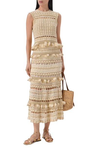 Кожаные сандалии ayla JIMMY CHOO, арт. AYLAFLATQUI, фото 3