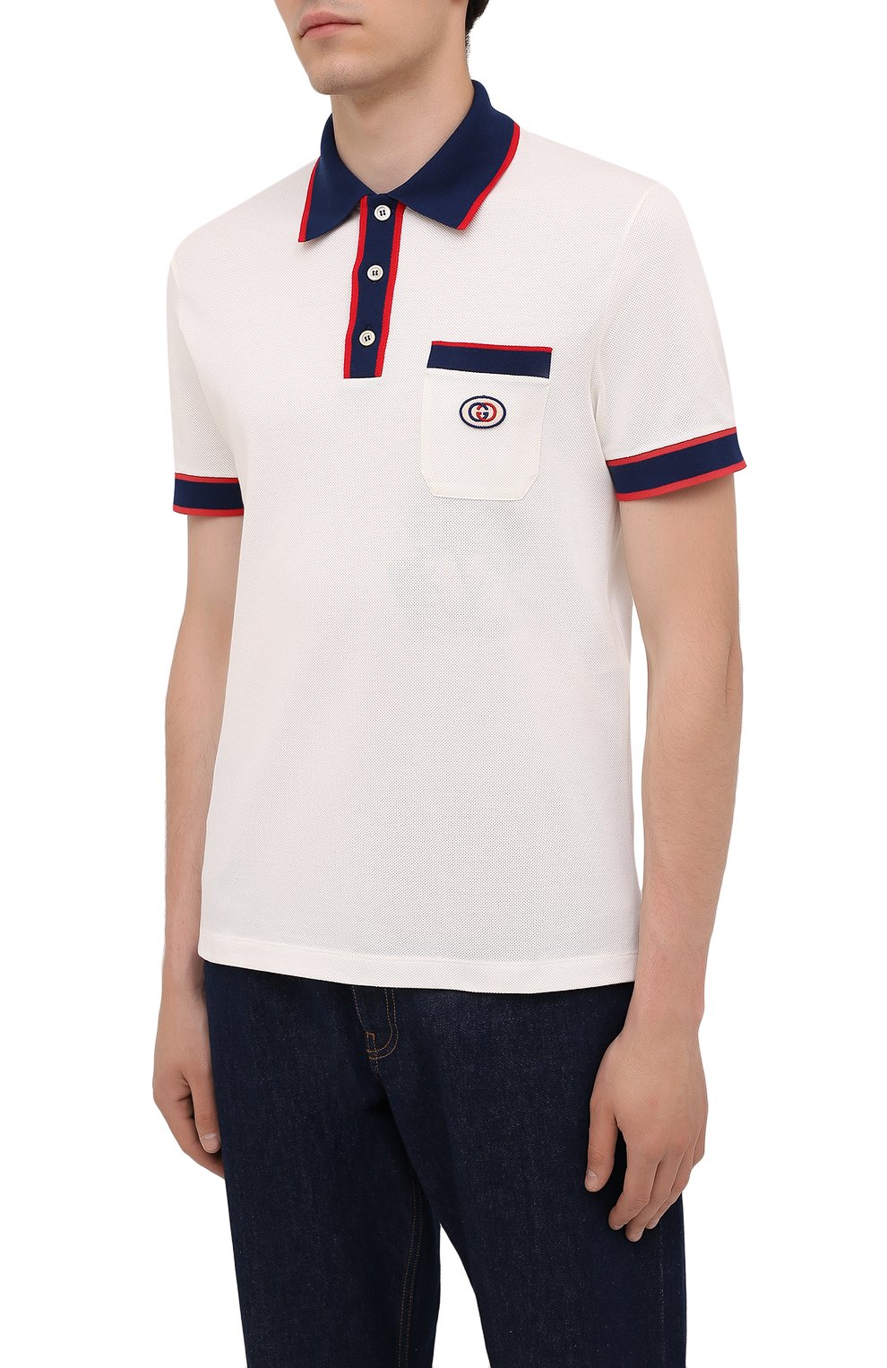 Хлопковое поло GUCCI, арт. 653380/XJDF8, фото 3