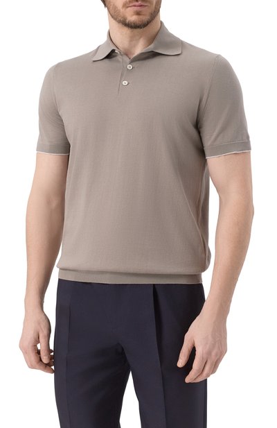 Хлопковое поло BRUNELLO CUCINELLI, арт. M29800125, фото 3