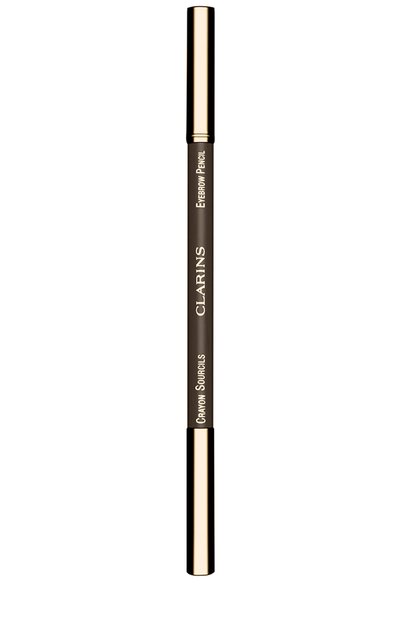 Женский карандаш для бровей clarins crayon sourcils, оттенок 01 dark brown CLARINS, арт. 04213010