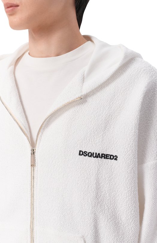 Хлопковая толстовка Dsquared2 D7MK06580 Белый  D7MK06580 Фото 5