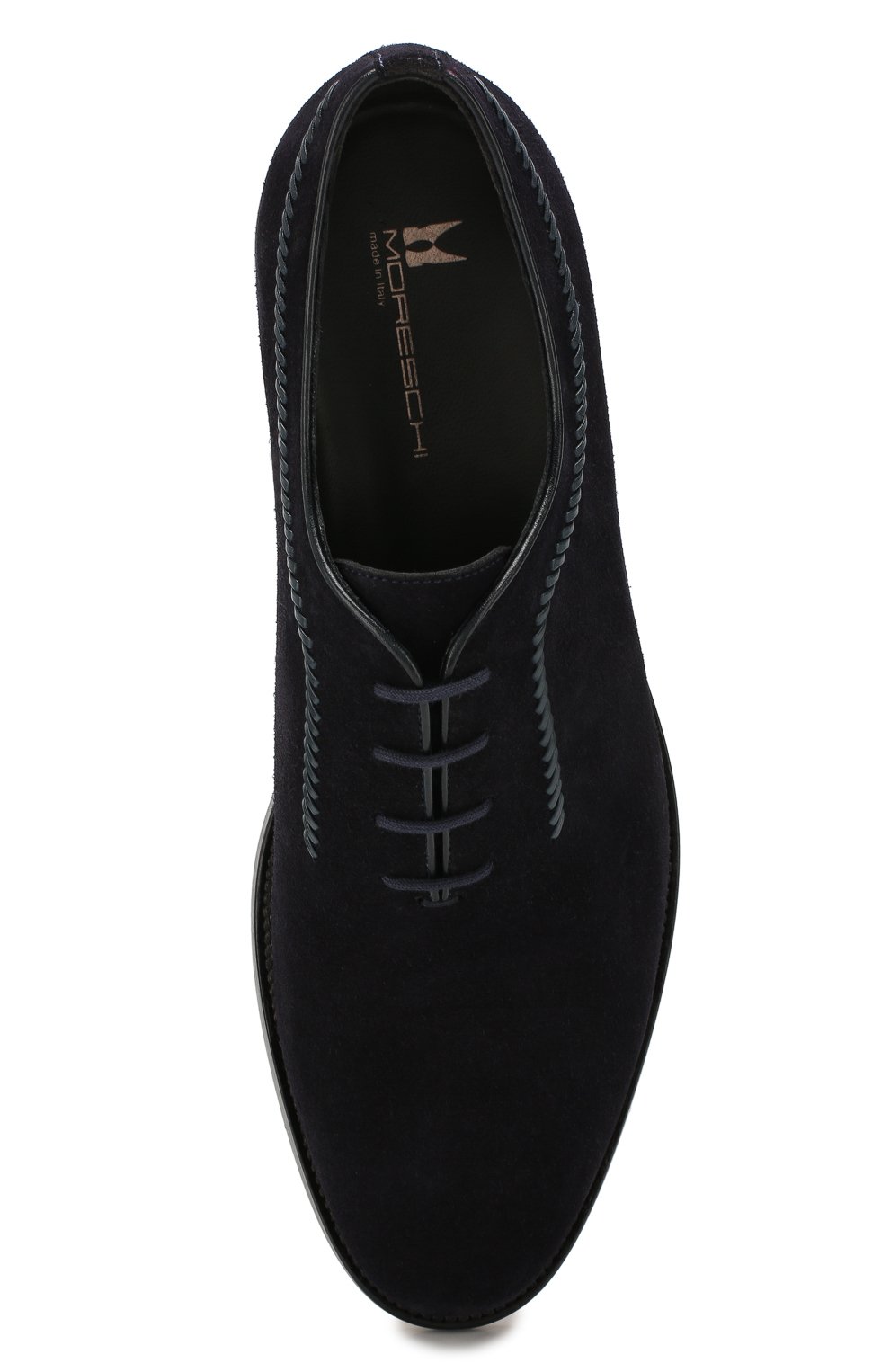 Замшевые оксфорды MORESCHI темно-синего цвета по цене 58200 руб., арт. 43186/162/VESUVI0, фото 5 Замшевые оксфорды MORESCHI, арт. 43186/162/VESUVI0, фото 5