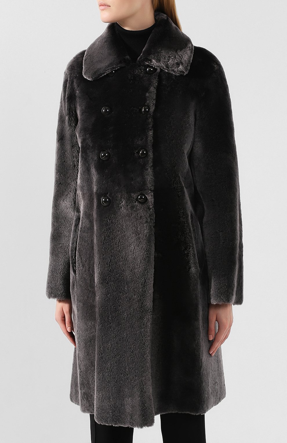 Двусторонняя дубленка EMPORIO ARMANI серого цвета по цене 444000 руб., арт. 4NL05P/42P23, фото 3 Двусторонняя дубленка EMPORIO ARMANI, арт. 4NL05P/42P23, фото 3