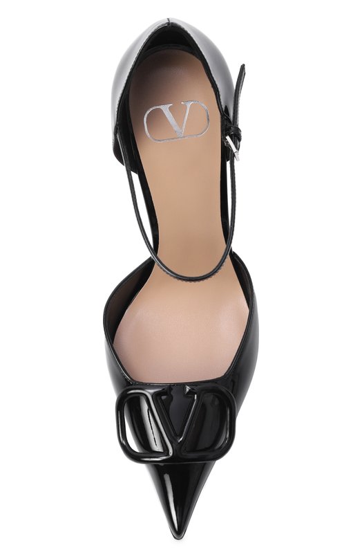 Лакированные туфли VLogo Signature D'Orsay 100 Valentino 8W2S0NN6/TMK Чёрный  8W2S0NN6/TMK Фото 6