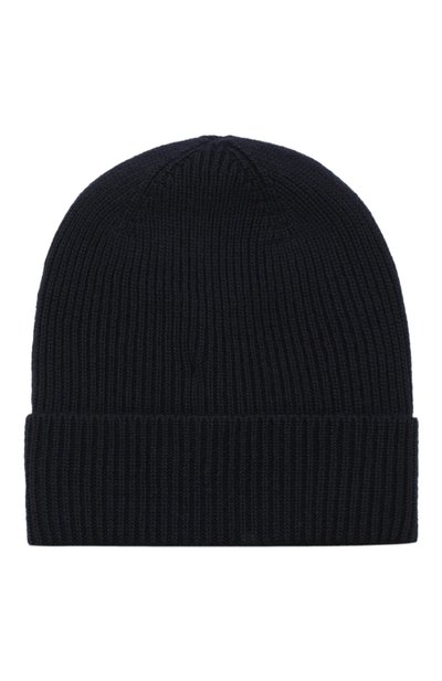 Шерстяная шапка с логотипом бренда MONCLER темно-синего цвета по цене 11800 руб., арт. D2-091-00217-00-04957, фото 2 Шерстяная шапка с логотипом бренда MONCLER, арт. D2-091-00217-00-04957, фото 2