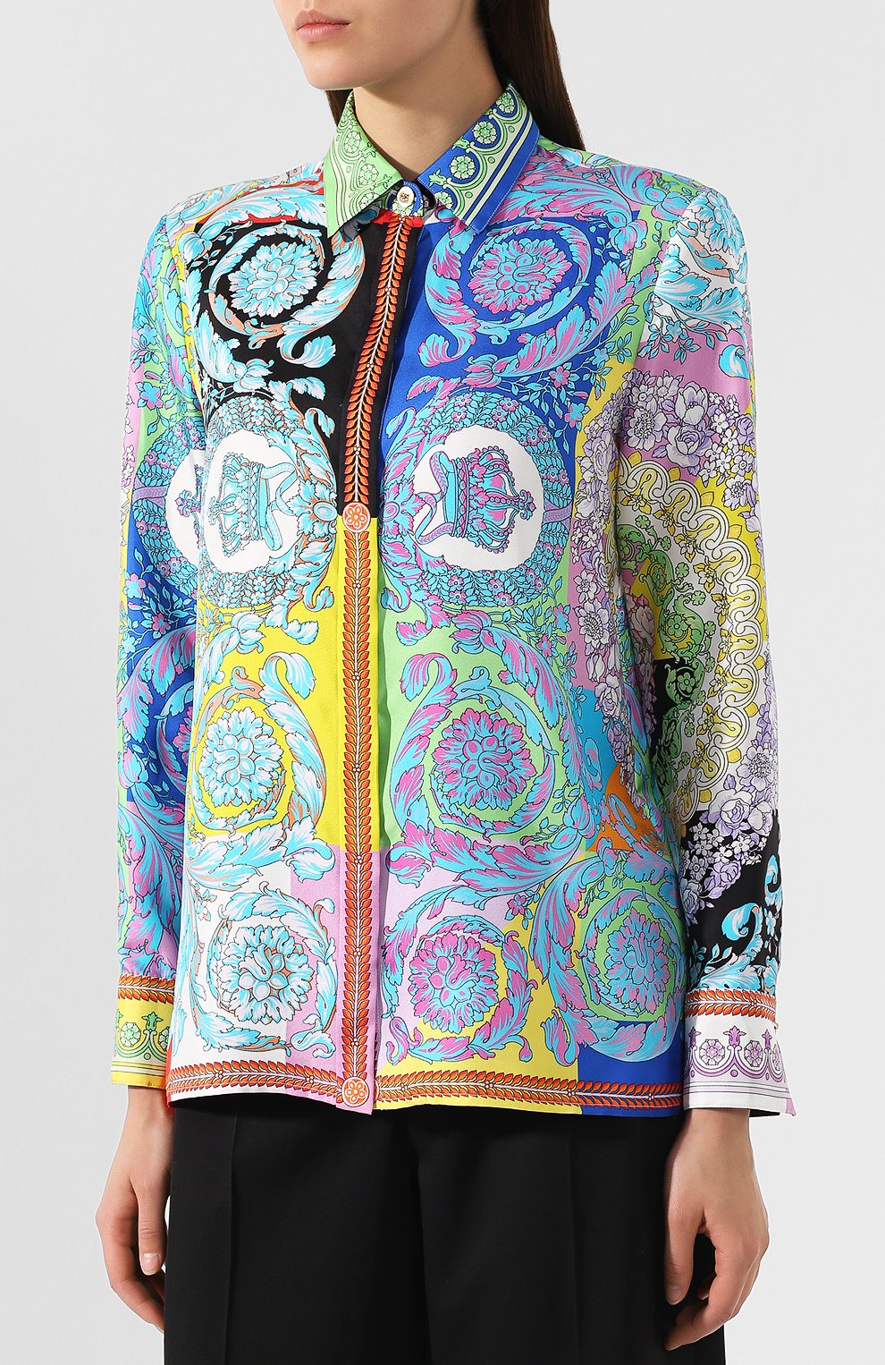 Шелковая рубашка VERSACE, арт. A82662/A229975, фото 3