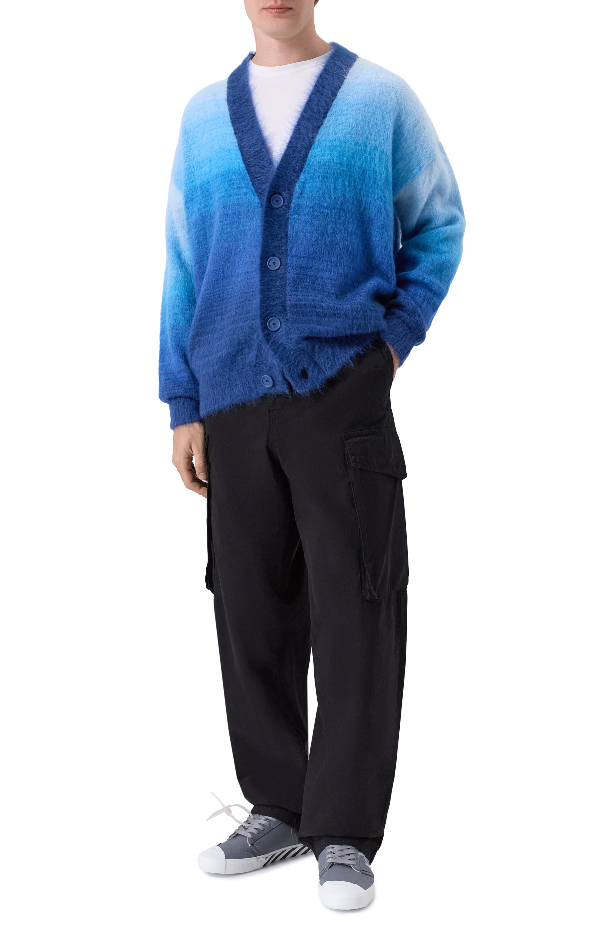 Текстильные кеды vulcanized undercut OFF-WHITE, арт. 0MIA2A2F25FAB0027801, фото 2