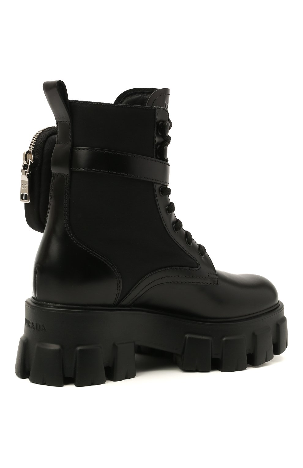 Кожаные ботинки monolith PRADA, арт. 1T255M-3L09-F0002, фото 3