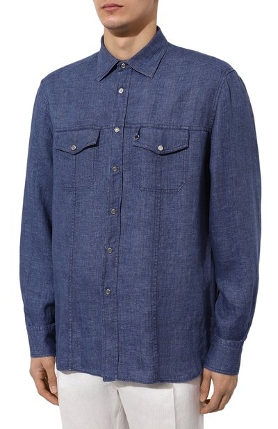 Льняная рубашка STEFANO RICCI, арт. MC007067/TX0001, фото 3