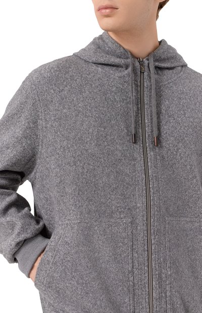 Толстовка из хлопка и шерсти CAPOBIANCO, арт. 19M409.FS00./60, фото 5