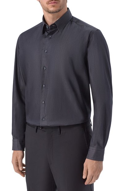 Хлопковая сорочка ZILLI, арт. MFW-7026-0175/U0175/833, фото 3