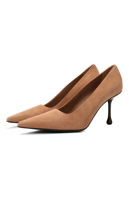 Замшевые туфли Ixia 80 Jimmy Choo IXIA80JRS Бежевый IXIA80JRS