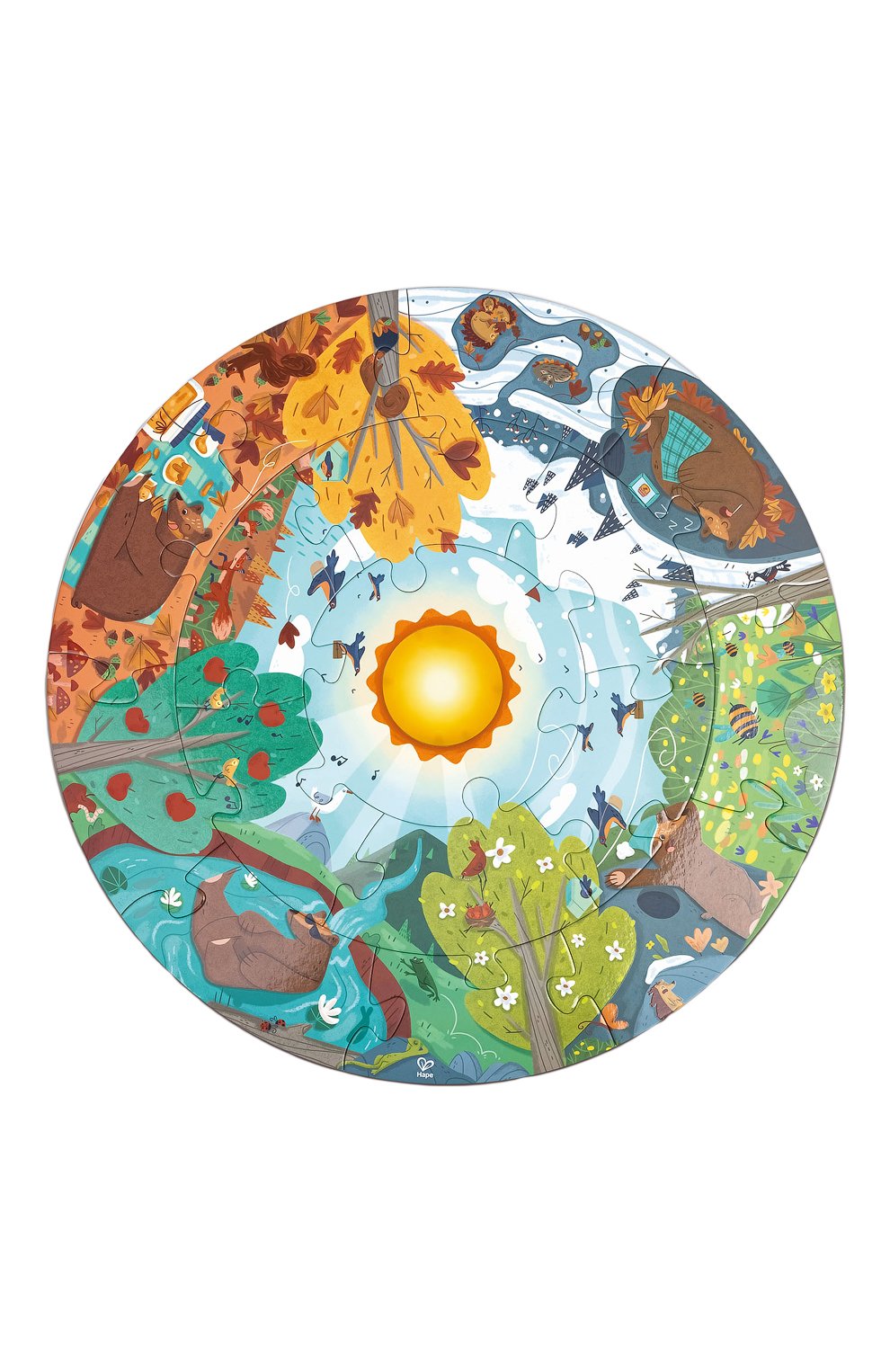 Круглый пазл четыре времени года HAPE, арт. E1636_HP, фото 1