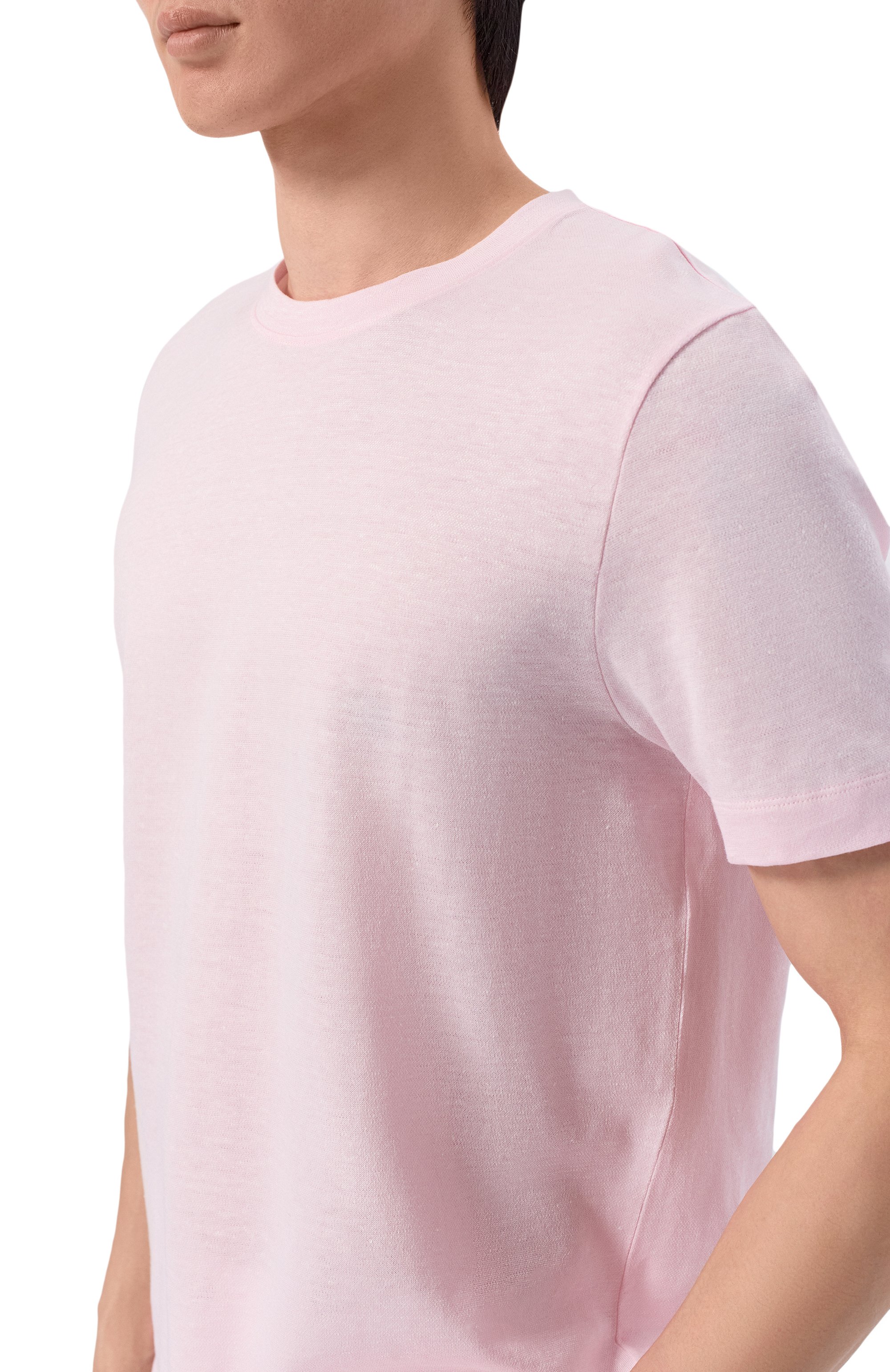 Футболка изо льна и хлопка BOSS, арт. 50559163, фото 5