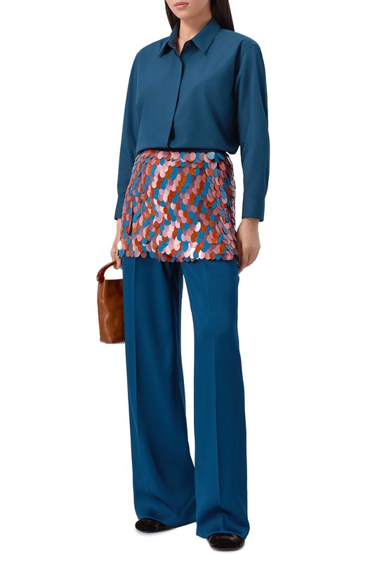 Юбка из вискозы Dries Van Noten 252-010602-2317 Разноцветный  252-010602-2317 Фото 2