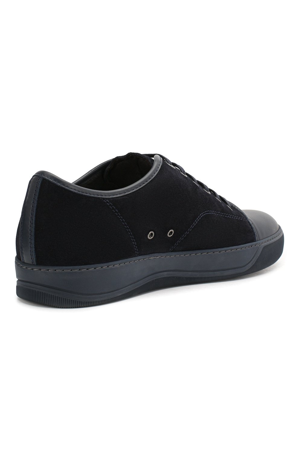 Замшевые кеды LANVIN темно-синего цвета по цене 45350 руб., арт. FM-SKDBB1-ANAM-P16, фото 4 Замшевые кеды LANVIN, арт. FM-SKDBB1-ANAM-P16, фото 4