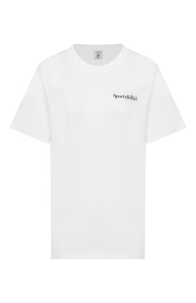 Женская хлопковая футболка SPORTY AND RICH, арт. T0119712300WH01