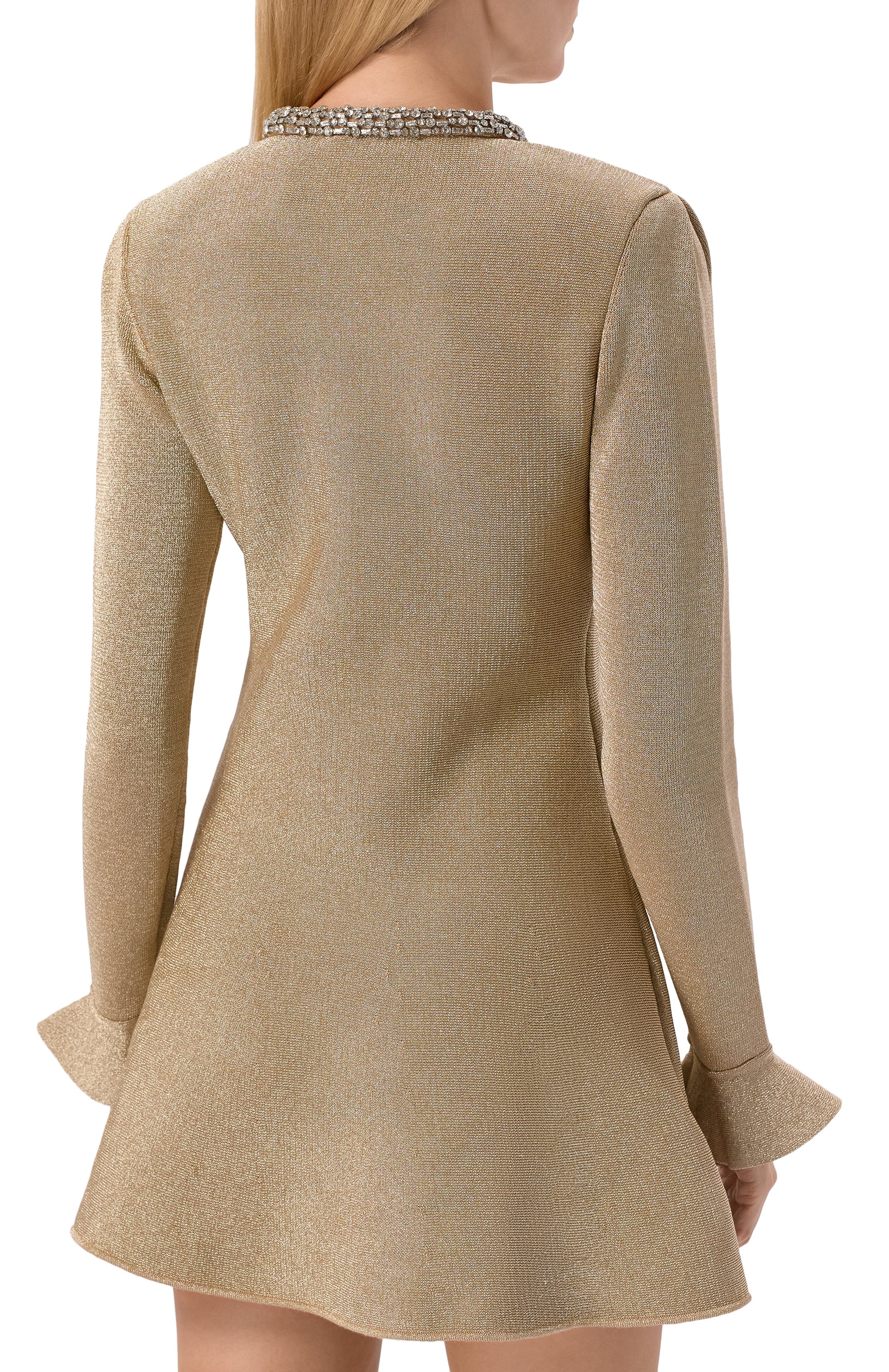 Платье с отделкой стразами SELF-PORTRAIT, арт. RS26206SGD, фото 4