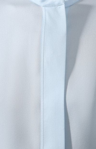Шелковая рубашка GIORGIO ARMANI голубого цвета по цене 179000 руб., арт. 0SHCCZ34/TZ121, фото 5 Шелковая рубашка GIORGIO ARMANI, арт. 0SHCCZ34/TZ121, фото 5