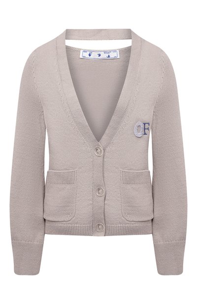 Женский хлопковый кардиган OFF-WHITE, арт. 0WHB015S21KNI001