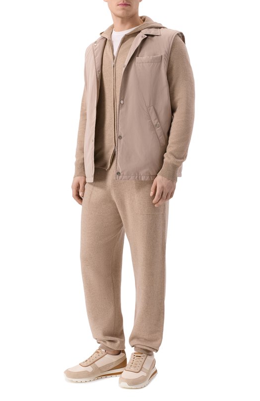 Кашемировый кардиган Andrea Campagna TS01-2221 Бежевый  TS01-2221 Фото 2