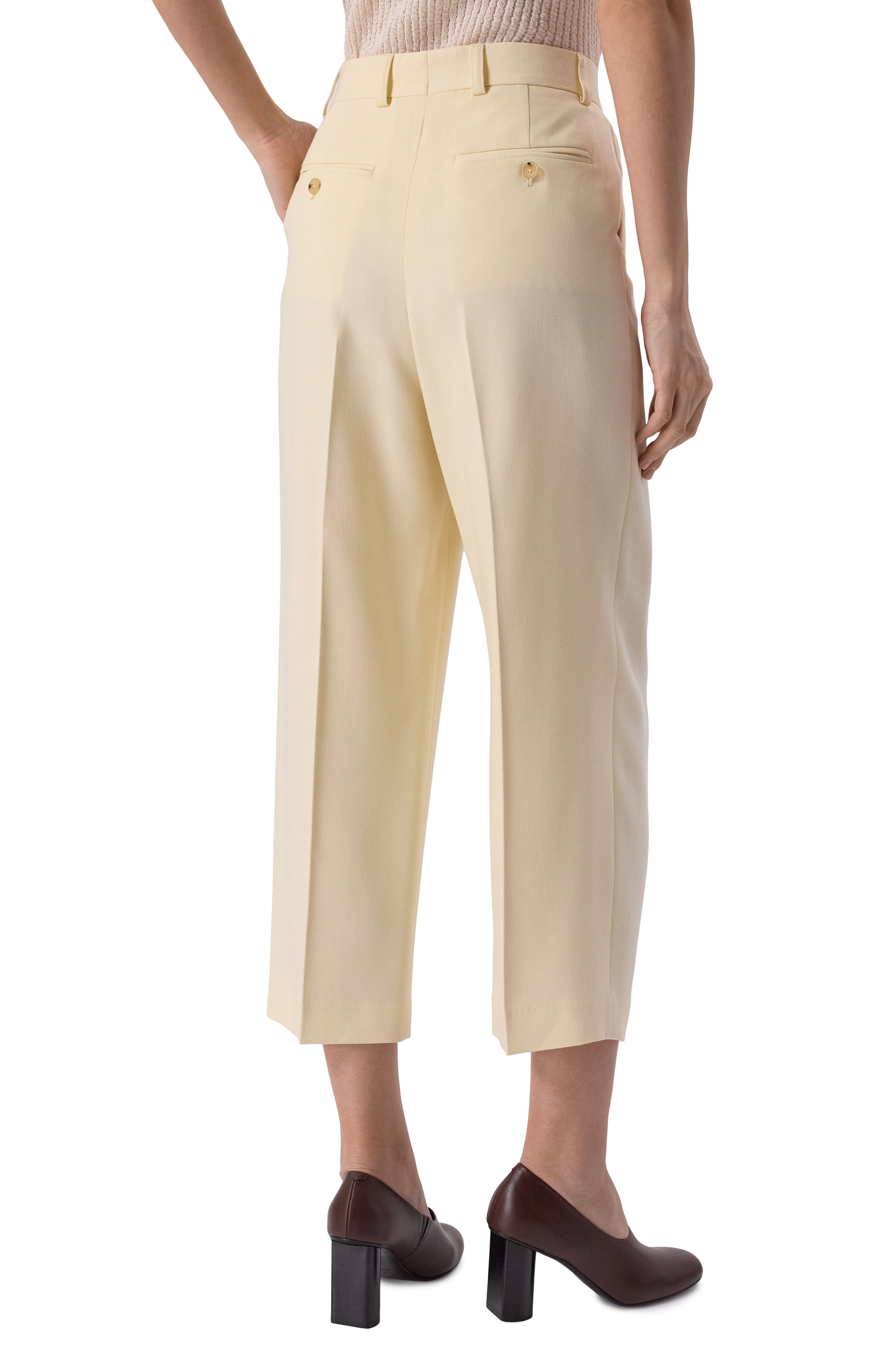 Брюки из вискозы и шерсти TOTEME, арт. 251-WRB0254-FB0335, фото 4