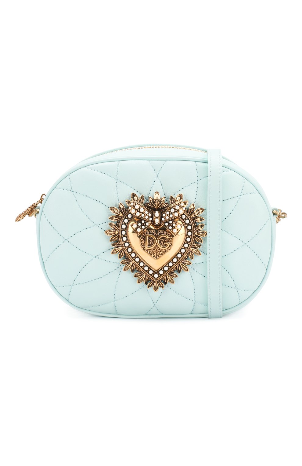 Сумка devotion DOLCE & GABBANA голубого цвета по цене 120500 руб., арт. BB6704/AV967, фото 5 Сумка devotion DOLCE & GABBANA, арт. BB6704/AV967, фото 5