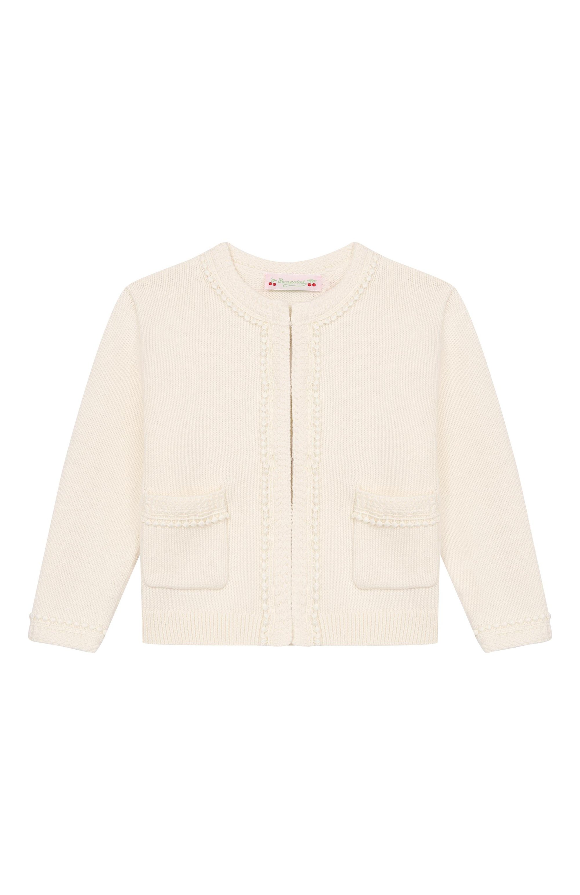 Хлопковый кардиган BONPOINT, арт. S06GCAK00008/10A-12A, фото 1