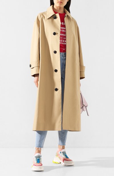 Хлопковый тренч AMI, арт. E20F0W300.236, фото 2