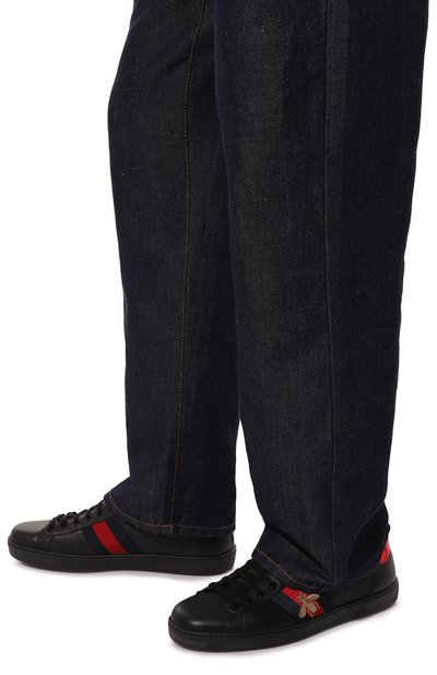 Кожаные кеды new ace GUCCI, арт. 429446 A38G0, фото 3