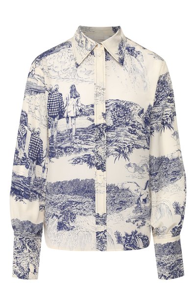 Шелковая рубашка CHLOÉ, арт. CHC19WHT59338, фото 1