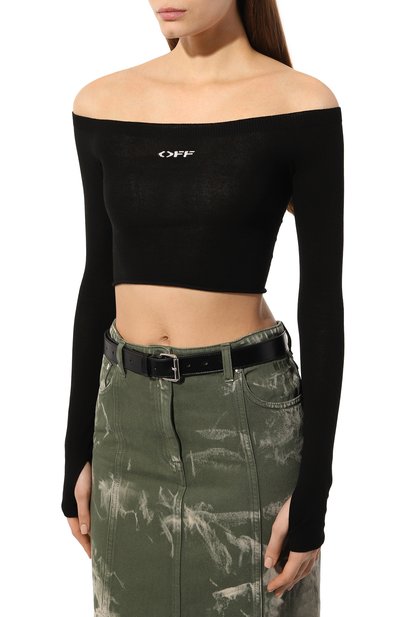 Топ из вискозы OFF-WHITE, арт. 0WHE080S24KNI002, фото 3