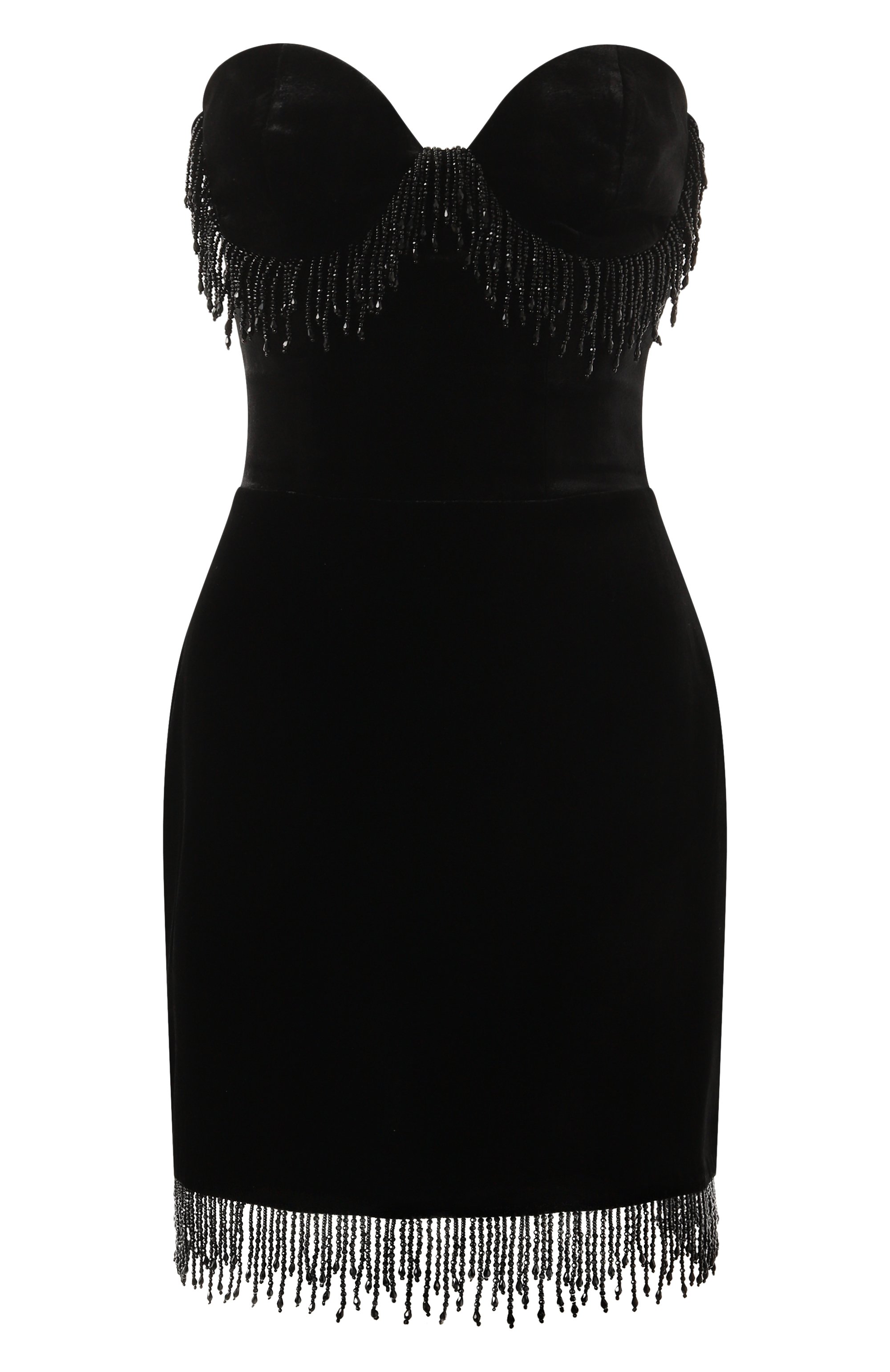 Бархатное платье RASARIO черного цвета по цене 169960 руб., арт. RS24F054DN001, фото 1 Бархатное платье RASARIO, арт. RS24F054DN001, фото 1