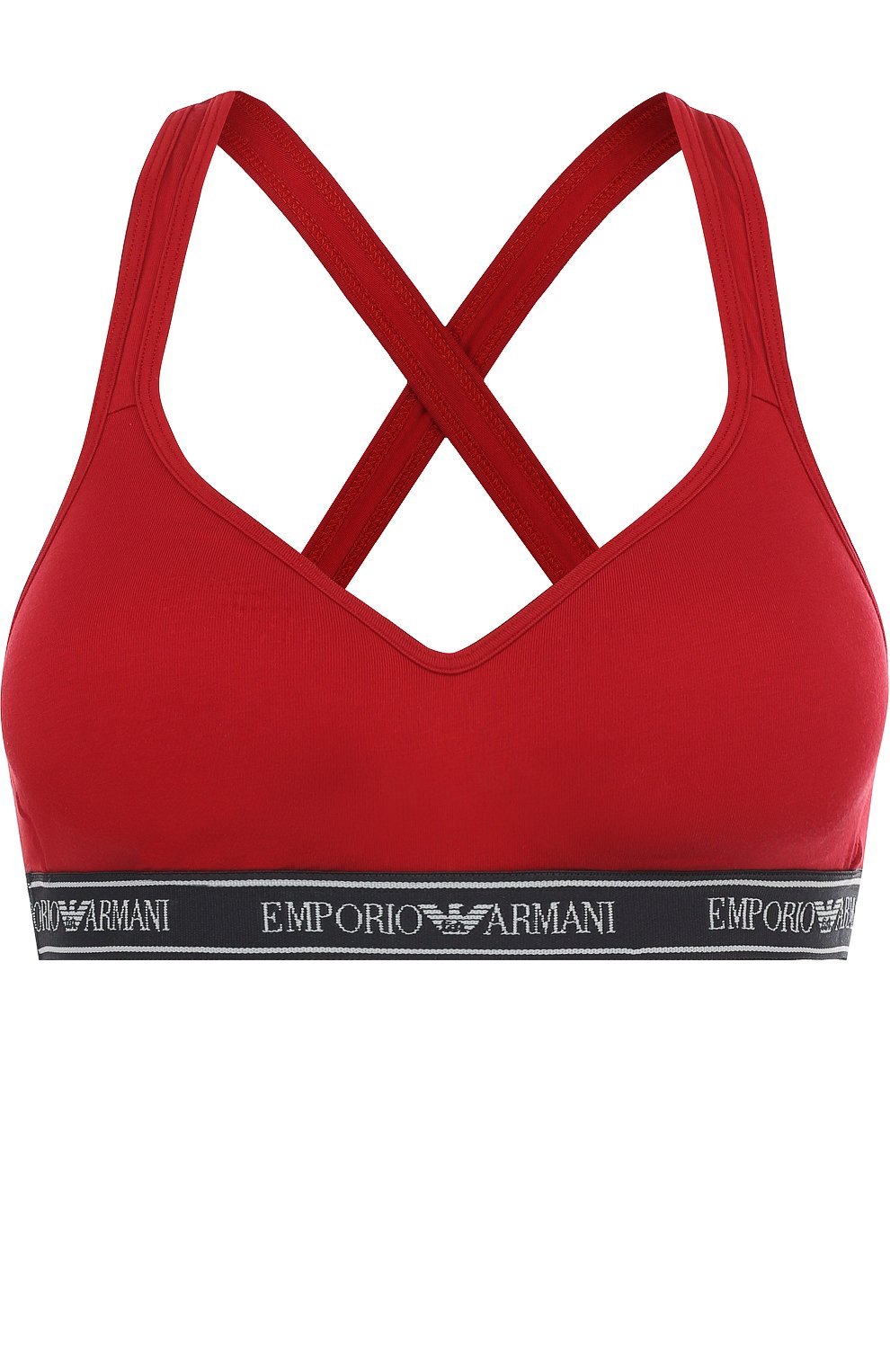Хлопковый бюстгальтер с логотипом бренда EMPORIO ARMANI, арт. 163995/8P317, фото 1